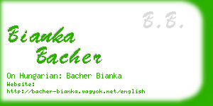 bianka bacher business card